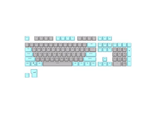 RK ROYAL KLUDGE 104 Keys PBT Keycaps Thick PBT Double Shot Gaming Keycaps for Mechanical Keyboards Keyboard Keys 104 87 61 (Color Random)