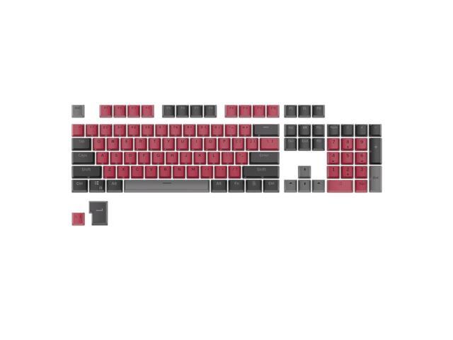 RK ROYAL KLUDGE 104 Keys PBT Keycaps Thick PBT Double Shot Gaming Keycaps for Mechanical Keyboards Keyboard Keys 104 87 61 (Color Random)