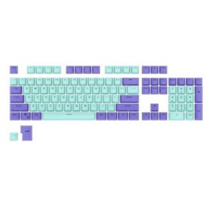 RK ROYAL KLUDGE 104 Keys PBT Keycaps Thick PBT Double Shot Gaming Keycaps for Mechanical Keyboards Keyboard Keys 104 87 61 (Color Random)