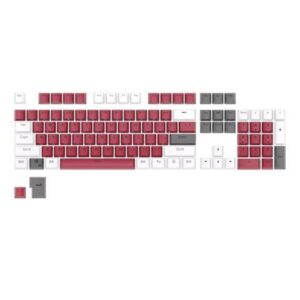 RK ROYAL KLUDGE 104 Keys PBT Keycaps Thick PBT Double Shot Gaming Keycaps for Mechanical Keyboards Keyboard Keys 104 87 61 (Color Random)