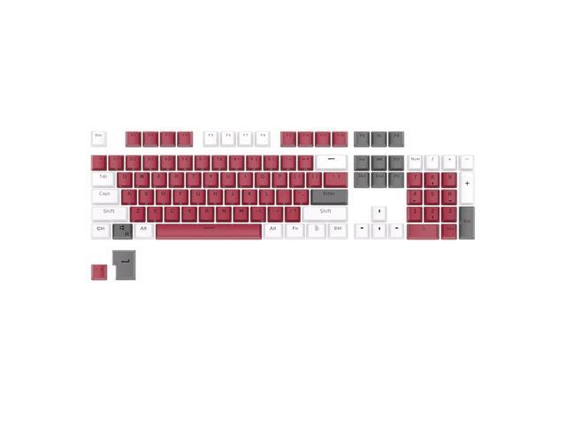 RK ROYAL KLUDGE 104 Keys PBT Keycaps Thick PBT Double Shot Gaming Keycaps for Mechanical Keyboards Keyboard Keys 104 87 61 (Color Random)