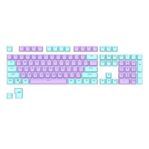 RK ROYAL KLUDGE 104 Keys PBT Keycaps Thick PBT Double Shot Gaming Keycaps for Mechanical Keyboards Keyboard Keys 104 87 61 (Color Random)