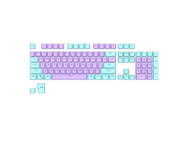 RK ROYAL KLUDGE 104 Keys PBT Keycaps Thick PBT Double Shot Gaming Keycaps for Mechanical Keyboards Keyboard Keys 104 87 61 (Color Random)