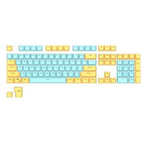 RK ROYAL KLUDGE 104 Keys PBT Keycaps Thick PBT Double Shot Gaming Keycaps for Mechanical Keyboards Keyboard Keys 104 87 61 (Color Random)