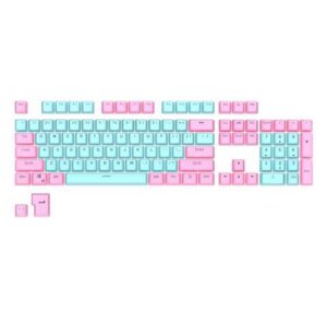 RK ROYAL KLUDGE 104 Keys PBT Keycaps Thick PBT Double Shot Gaming Keycaps for Mechanical Keyboards Keyboard Keys 104 87 61 (Color Random)