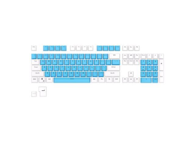 RK ROYAL KLUDGE 104 Keys PBT Keycaps Thick PBT Double Shot Gaming Keycaps for Mechanical Keyboards Keyboard Keys 104 87 61 (Color Random)