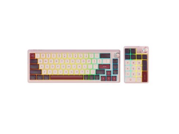 RK ROYAL KLUDGE K68 Pro Gaming Keyboard, Layout Compact Wireless Mechanical Keyboard, Gasket Hot Swappable Custom BT 5.0/2.4G/USB-C Office Keyboard RK ROYAL KLUDGE K68 Pro Gaming Keyboard, Layout Compact Wireless Mechanical Keyboard, Gasket Hot Swappable Custom BT 5.0/2.4G/USB-C Office Keyboard