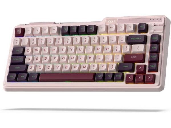 RK ROYAL KLUDGE K75 Lite Wireless Mechanical Keyboard, 75% Gasket Mount RGB Gaming Keyboard w/ 3-Mode Knob BT 5.0/2.4G/USB-C Wired, Hot Swappable, RK ROYAL KLUDGE K75 Lite Wireless Mechanical Keyboard, 75% Gasket Mount RGB Gaming Keyboard w/ 3-Mode Knob BT 5.0/2.4G/USB-C Wired, Hot Swappable,