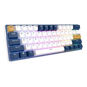 RK ROYAL KLUDGE RK61 Plus Wireless Mechanical Keyboard, Bluetooth/2.4G/Wired RGB Gaming Keyboard, 60% Hot Swappable Computer PC Keyboards with USB