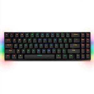 RK71 Mechanical Keyboard RGB Backlit 71 Keys Small Compact Gaming Keyboard, Wired/Wireless Bluetooth Mini Portable Keyboard Gaming/Office for iOS