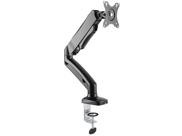 Rocelco MA1 Single Monitor Arm with Motion Assist (BLACK)