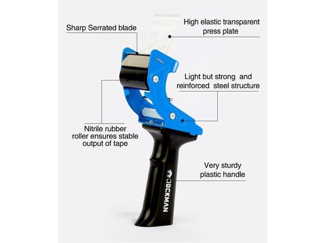 Rockman tools Professional Fast Reload Tape Dispenser Gun - Durable Sharp Edge Ideal for Shipping, Warehouse, and Moving, Suitable for 2-inch Tape