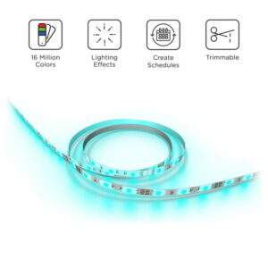 Roku Smart Home Smart Light Strip SE 16.4 Foot with 16 Million Color Options, White Light Option, and Custom Presets - Indoor