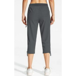 Rosvigor Womens Cargo Capris Lightweight Hiking Pants Outdoor Athletic Quick Dry Travel Pants with Pockets