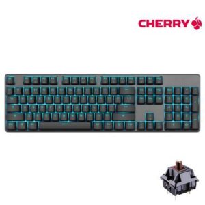 Royal Kludge RK601 104 Keys Cherry MX Brown Mechanical Gaming Keyboard N-Key Rollover Ice Blue Backlit,PBT Keycaps