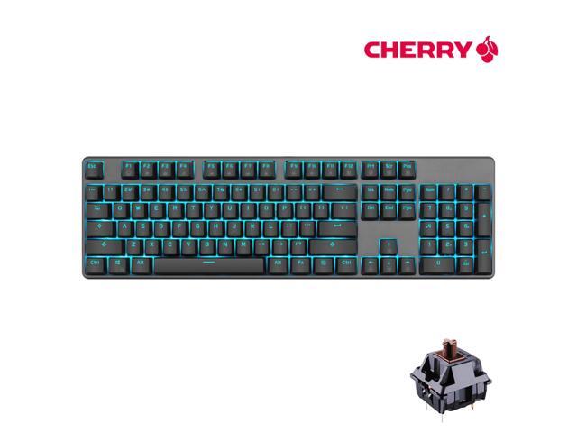 Royal Kludge RK601 104 Keys Cherry MX Brown Mechanical Gaming Keyboard N-Key Rollover Ice Blue Backlit,PBT Keycaps