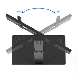 RTVR Modern Swivel Floor TV Stand Base for TVs up to 70 inch with Apple TV Roku Ultra Mount