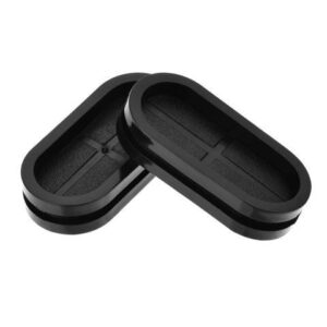 Rubber Grommet Oval Double-Sided Mount Size 44 x 20 mm for Wire Protection 4pcs