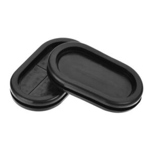 Rubber Grommet Oval Double-Sided Mount Size 46 x 23 mm for Wire Protection 4pcs