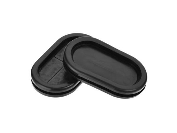 Rubber Grommet Oval Double-Sided Mount Size 46 x 23 mm for Wire Protection 4pcs Rubber Grommet Oval Double-Sided Mount Size 46 x 23 mm for Wire Protection 4pcs