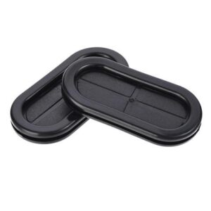 Rubber Grommet Oval Double-Sided Mount Size 60 x 25 mm for Wire Protection 10pcs