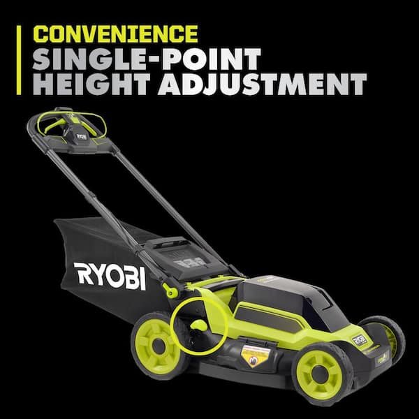 RYOBI 40V HP Brushless 20" Cordless Electric Battery Multi-Blade Walk Behind Self-Propelled Lawn Mower-8.0Ah Battery & Charger RY401260VNM