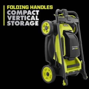 RYOBI 40V HP Brushless 20" Cordless Electric Battery Multi-Blade Walk Behind Self-Propelled Lawn Mower-8.0Ah Battery & Charger RY401260VNM