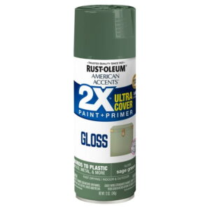 Sage Green, Rust-Oleum American Accents 2X Ultra Gloss Spray Paint- 12 oz, 6 Pack
