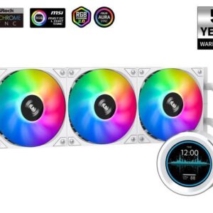 SAMA SM360 PRO AIO 360mm Liquid Cooler 2.8 inch Screen LCD Display CPU Cooler , Gaming Computer PC Cooler with 3 ARGB PWM Silent Fans