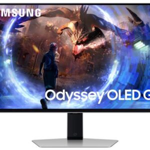 Samsung 27" Odyssey QD-OLED G6 (G60SD) QHD 360Hz 0.03ms FreeSync Premium Pro Gaming Monitor with Sleek Metal Design - LS27DG602SNXZA