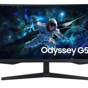 Samsung 32" Odyssey G55C QHD 165Hz Curved Gaming Monitor, 1ms(MPRT), AMD FreeSync, 1xDisplayPort 1.2, 1xHDMI 2.0, Stand Adjustments, LS32CG552ENXZA