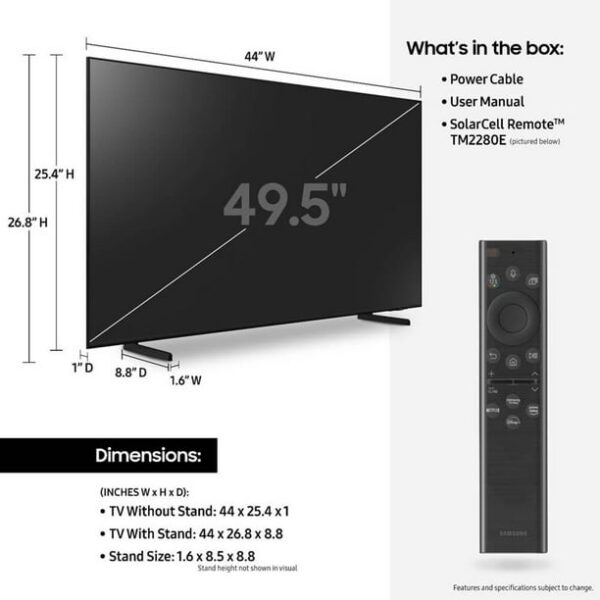 SAMSUNG 50" Class Q60B QLED 4K Smart TV QN50Q60BAFXZA 2022