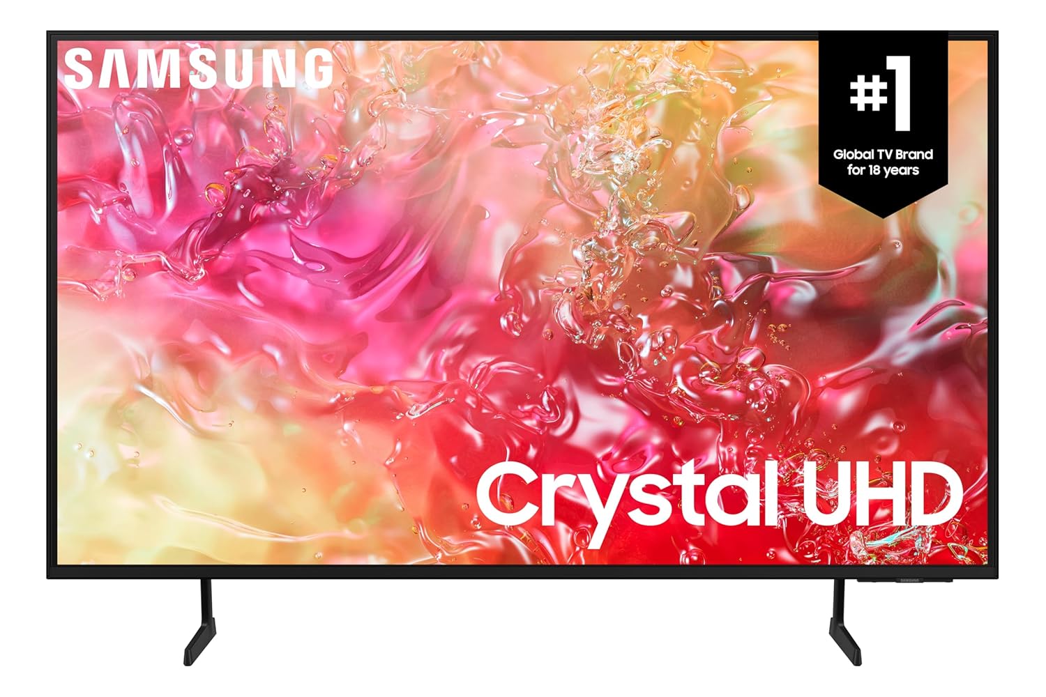 SAMSUNG 55-Inch Crystal UHD DU7100 Series with Crystal Processor 4K, Object Tracking Sound Lite, Q-Symphony, 4K Upscaling, Gaming Hub, Smart TV - [UN55DU7100FXZC][Canada...