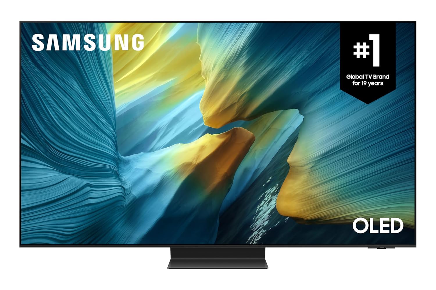 SAMSUNG 55-Inch OLED S95F 4K Smart TV, Glare Free Panel, AI Gen 3 Processor, HDR Pro, 165Hz, Infinity One Design, Q-Symphony, AI Game Mode, Game Hub, One Connect Box -...