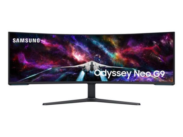 Samsung 57" Odyssey Neo G9 Dual 4K UHD Quantum Mini-LED 240Hz 1ms(GtG) HDR 1000 Curved Gaming Monitor Samsung 57" Odyssey Neo G9 Dual 4K UHD Quantum Mini-LED 240Hz 1ms(GtG) HDR 1000 Curved Gaming Monitor