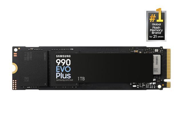 SAMSUNG 990 EVO PLUS SSD 1TB, PCIe Gen 4x4 | 5x2 M.2 (MZ-V9S1T0B/AM)