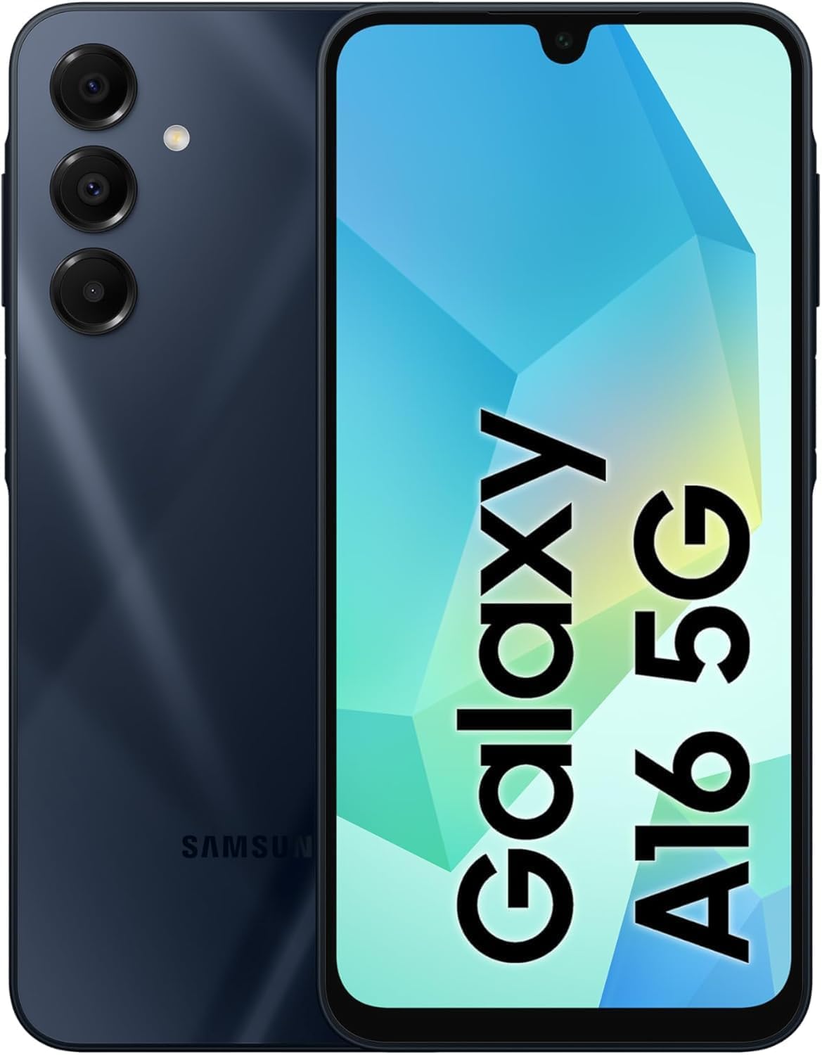 SAMSUNG Galaxy A16 5G Dual SIM (128GB, 2025) 6.7" 90Hz AMOLED, Water Resistant, 8Core, 50MP Camera (Factory Unlocked International Model, Global) Blue Black