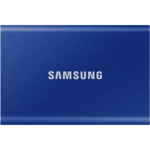 SAMSUNG T7 Portable SSD 1TB Indigo Blue, Up-to 1,050MB/s, USB 3.2 Gen2, External - MU-PC1T0H/AM