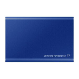 SAMSUNG T7 Portable SSD 1TB Indigo Blue, Up-to 1,050MB/s, USB 3.2 Gen2, External - MU-PC1T0H/AM