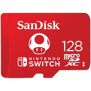 SanDisk 128GB microSDXC Card, Licensed for Nintendo-Switch, Made for Nintendo Switch 1, Nintendo Switch OLED, and Nintendo Switch Lite - SDSQXAO-128G-GNCZN