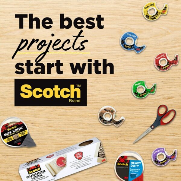 Scotch Tape Gift Wrap Tape, 19mm Wide x 10.1m, 3 Rolls in Dispensers