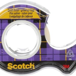 Scotch Tape Gift Wrap Tape, 19mm Wide x 10.1m, 3 Rolls in Dispensers