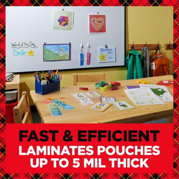 Scotch Thermal Laminating Sheets, Ideal Office or School Supplies, 9" x 11.5", 5-Mil Thick, 100 Laminating Pouches