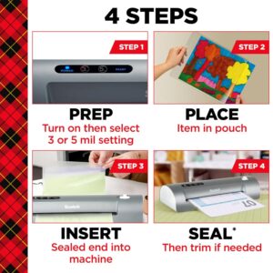 Scotch Thermal Laminating Sheets, Ideal Office or School Supplies, 9" x 11.5", 5-Mil Thick, 100 Laminating Pouches