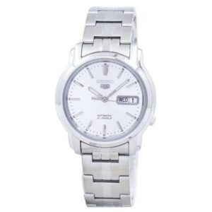 Seiko 5 Automatic 21 Jewels Stainless Steel Silver Dial SNKK65K1 30M Mens Watch
