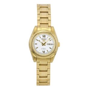 Seiko 5 White Dial Automatic Casual 100M Women's Watch SYMK30K1