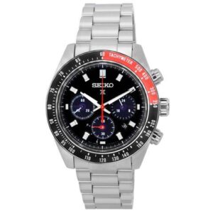 Seiko Prospex Speedtimer Chronograph Black Dial SSC915P1 100M Men's Watch