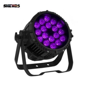 Seller Waterproof LED Par 18x18W RGBWA+UV DMX512 Outdoor IP65 LED DMX Stage Lighting Effect Master-Slave Luces Discoteca
