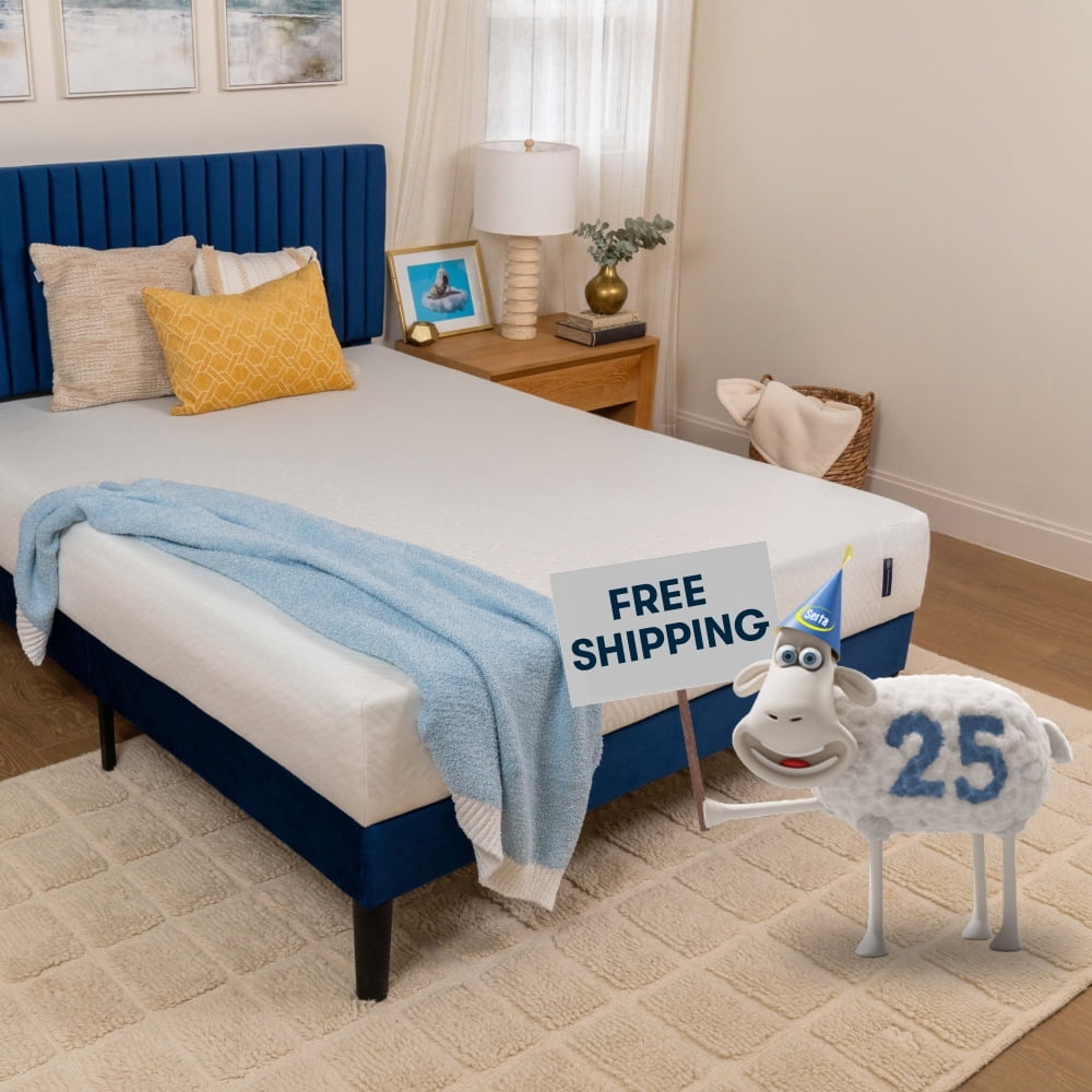 Serta 10" Twin XL Medium Tight Top Cooling Gel Memory Foam Mattress in a Box - Fiberglass Free
