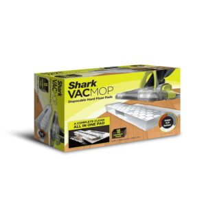 Shark VMP10M3C VACMOP Disposable Hard Floor Vacuum and Mop Pad Refills 10 CT (Canadian Version) , White